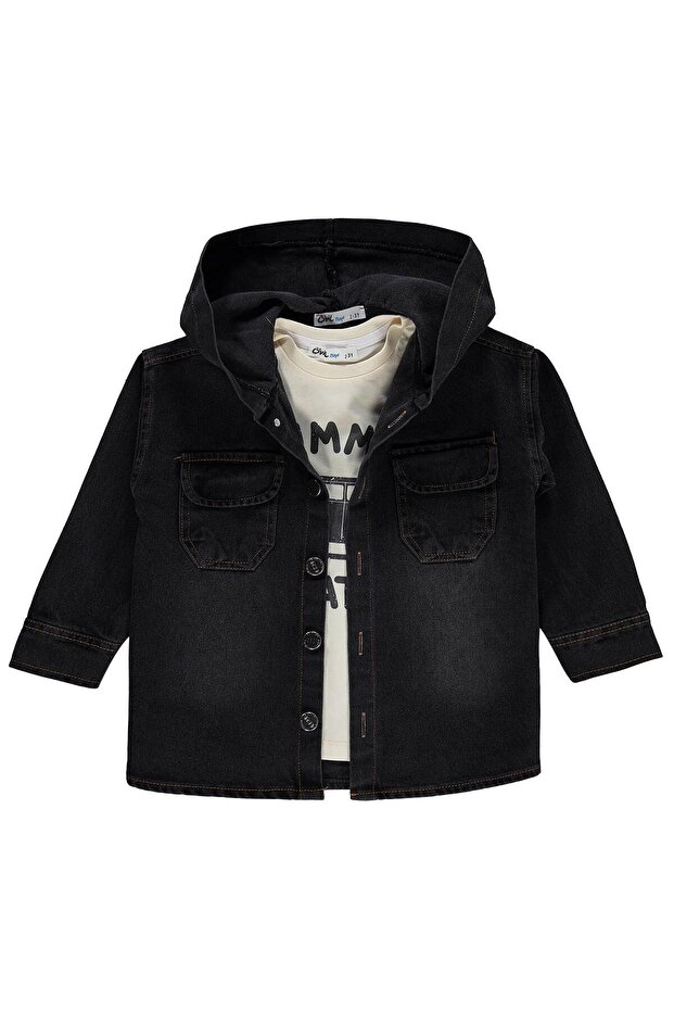 Hooded T-Shirt for 2-5 Years Old - Gray