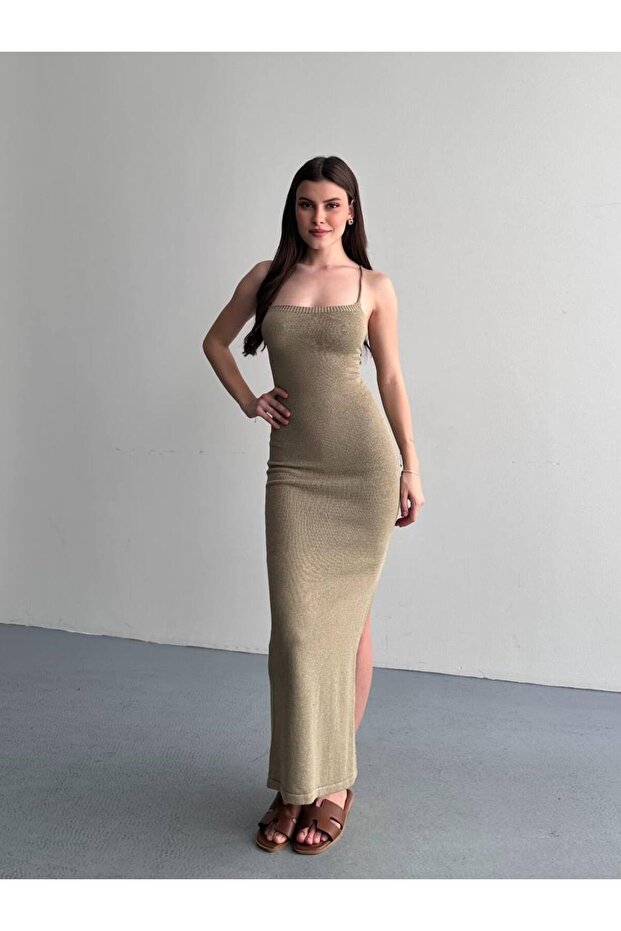 İnce askılı Elbise - 2