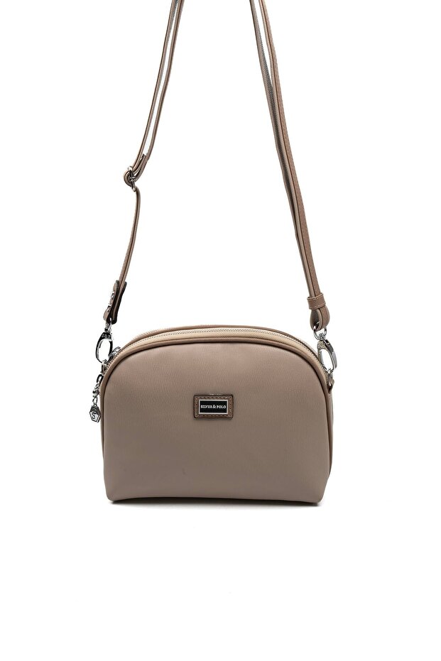Dark Beige - Latte Plain Women's Crossbody Bag Sp765