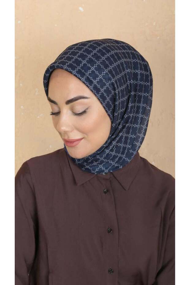 Soft Pamuk Eşarp Lacivert
