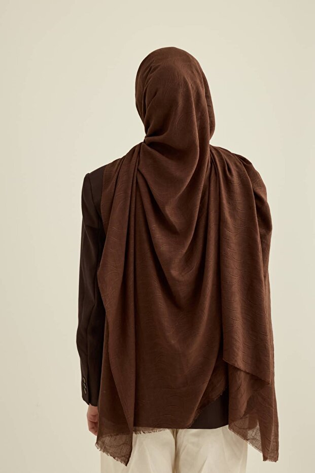 Wind Pattern Aya Puff Shawl - 3