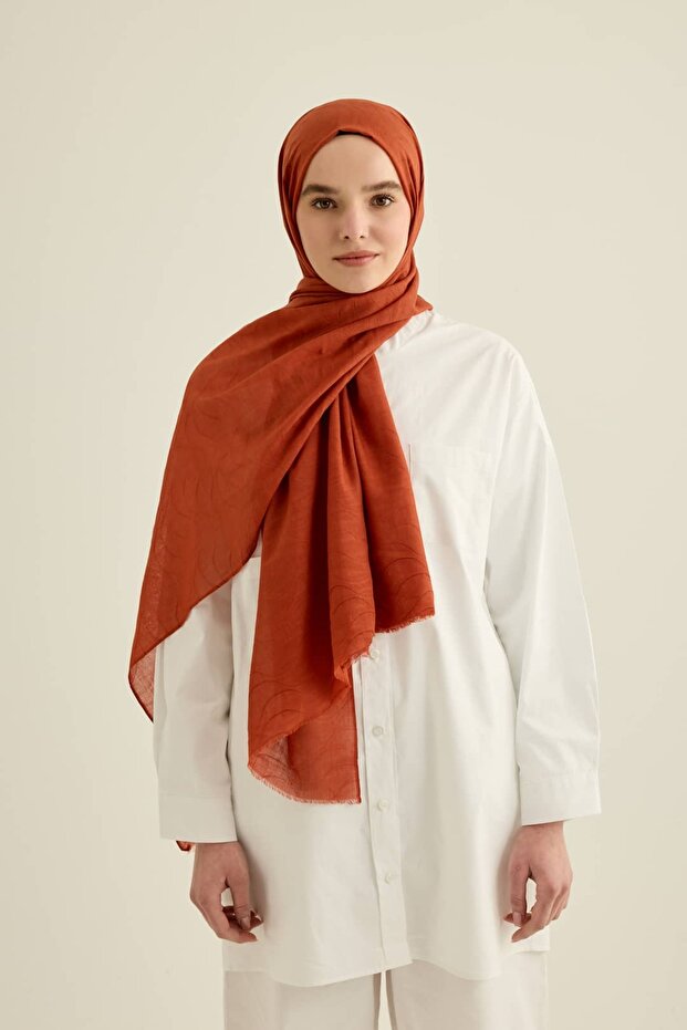 Wind Pattern Aya Puff Shawl - 1