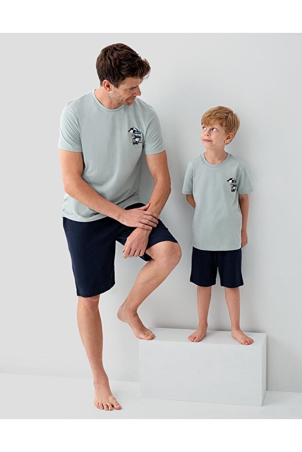 Men's & Children's Shorts Sets Sold Separately | 100% Cotton Father Son Summer Suit Combination
