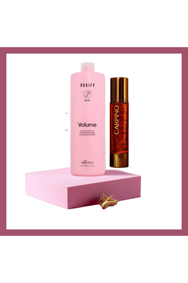 Purify Volume Shampoo 1000 ml + Carpino Luxury Argan Oil 100 ml Set of 2