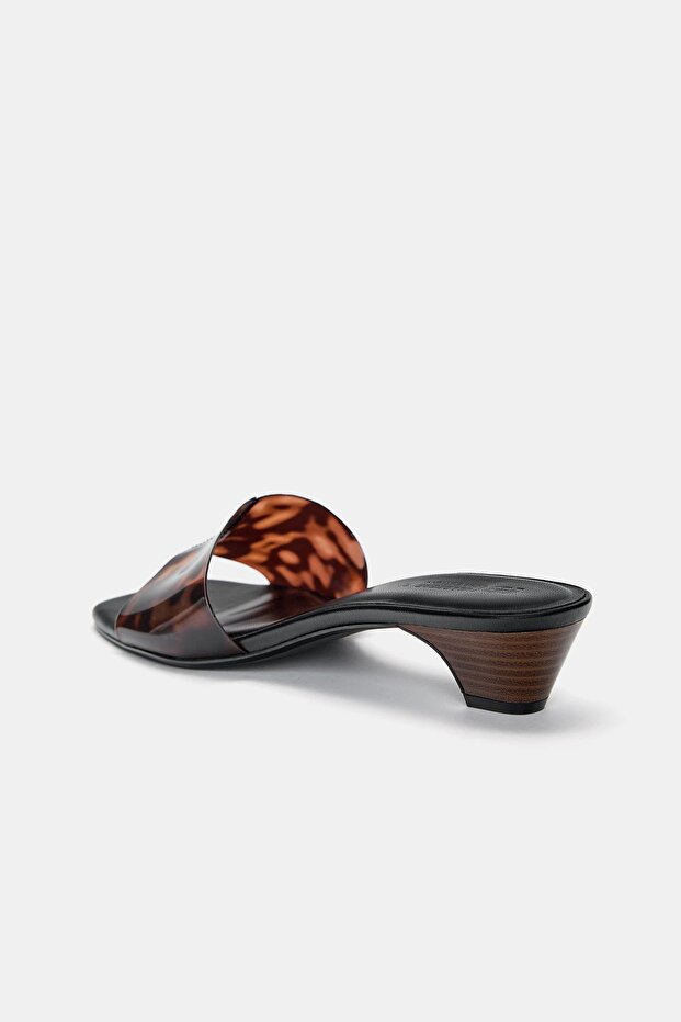 Vinil topuklu sandalet - 5