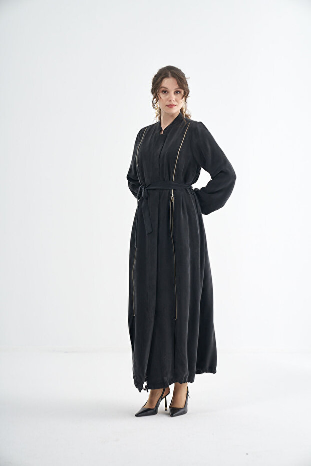 Fermuar Detaylı Pardesü - 4