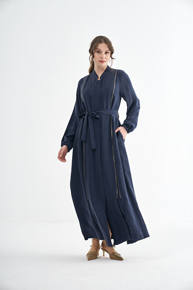 Fermuar Detaylı Pardesü - 2