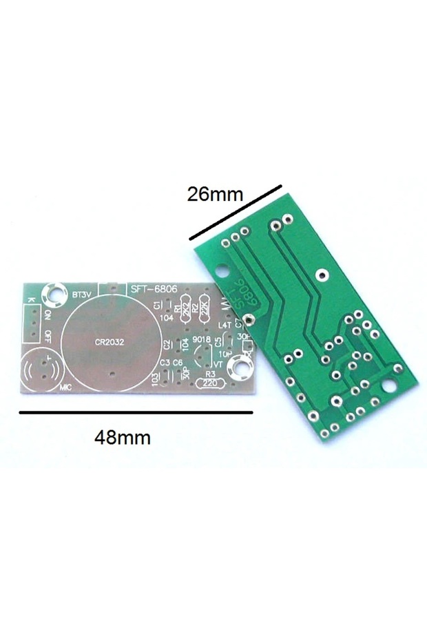 Devre Dünyası DC 3V Basit FM Verici Kit RF-02 Kendin Yap Hobi Devresi ...