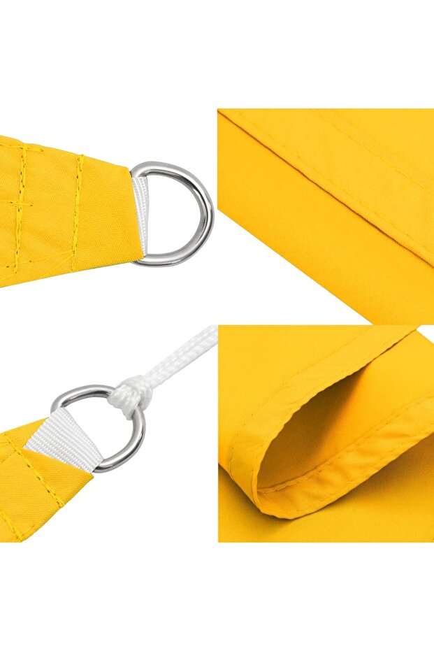 Sunshade, yellow, 3x6 m, oxford fabric, rectangular - 4