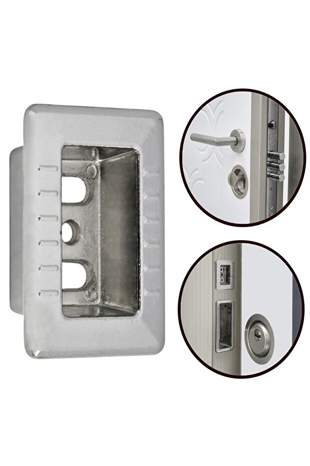 Steel Door Bottom Lock Latch Small Metal Inner Latch Lock