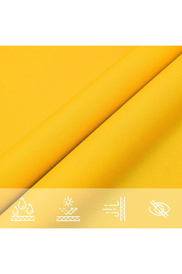 Sunshade, yellow, 3x6 m, oxford fabric, rectangular - 5