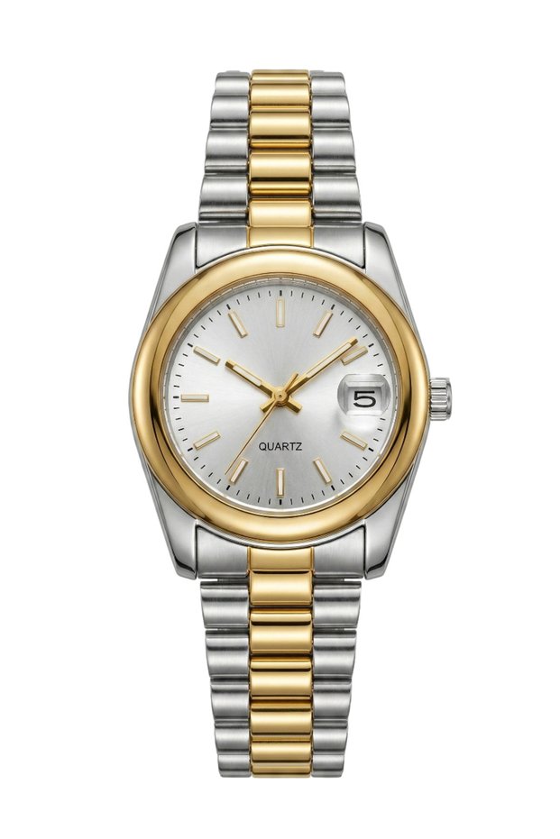 Women's Steel Watch Gold & Silver Mix Color Luxury Elegant Women's Wristwatch Leather Luxury Boxed 2026
