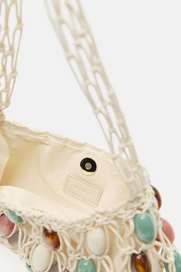 Süslemeli omuz çantası - 3