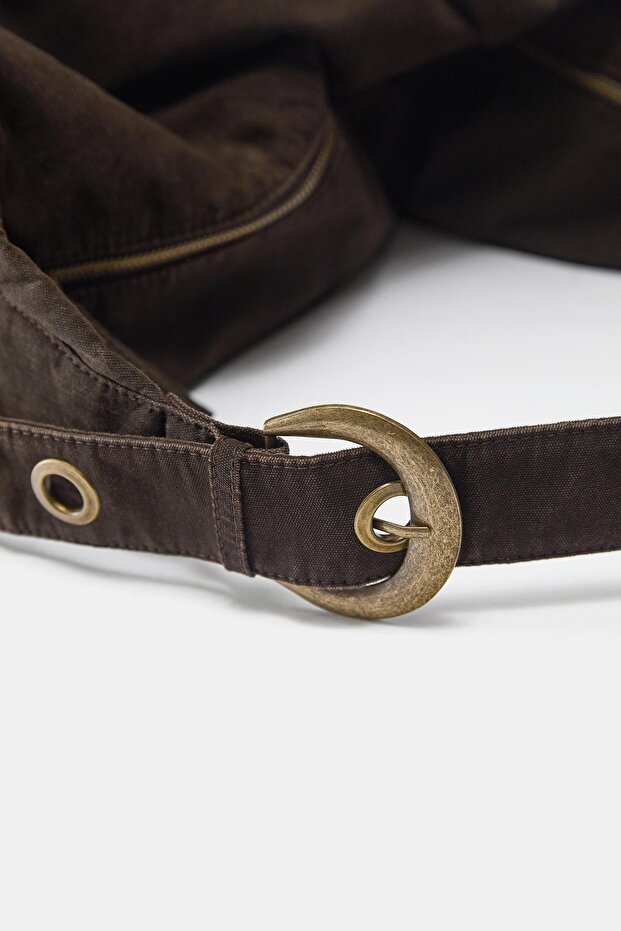 Kanvas shopper çanta - 5