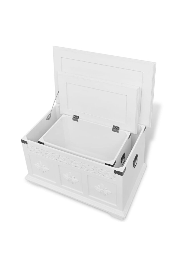 Storage chest, white, 2 pieces - 4