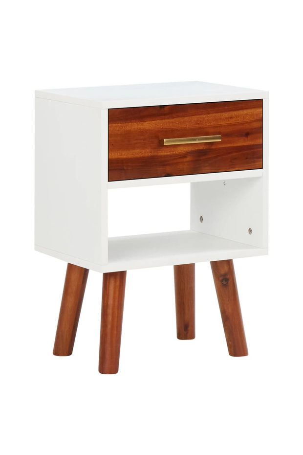 Bedside table, 40x30x57 cm, solid acacia wood,