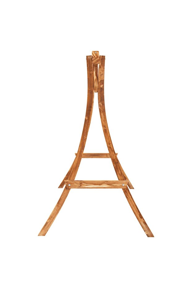 Swing frame, curved solid wood with teak finish - 4