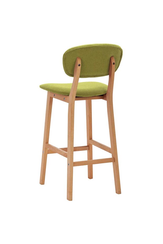 Bar stools, 2 pcs., green, fabric - 6