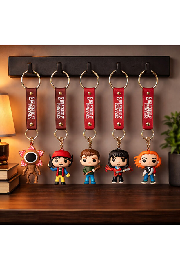 σετ 6 brelocuri stranger things σιλικόνης - 2