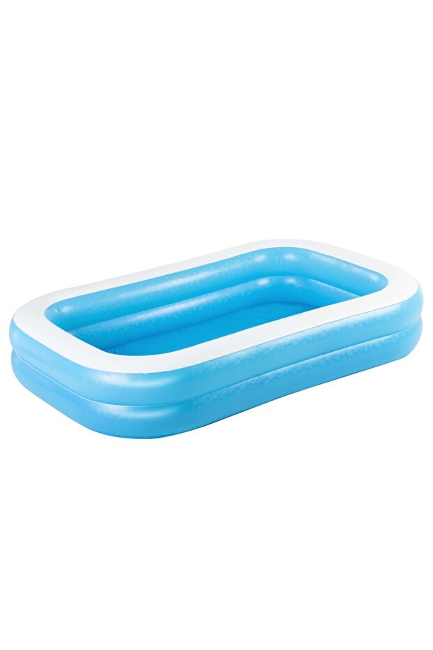 Inflatable pool, blue/white, 262x175x51 cm rectangular - 2