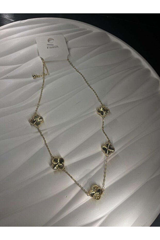 🍀 Yonca Figürlü Çelik Kolye 🍀 - 3