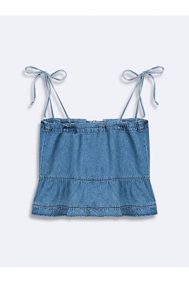 Anesha Mid Indigo Bluz - 3