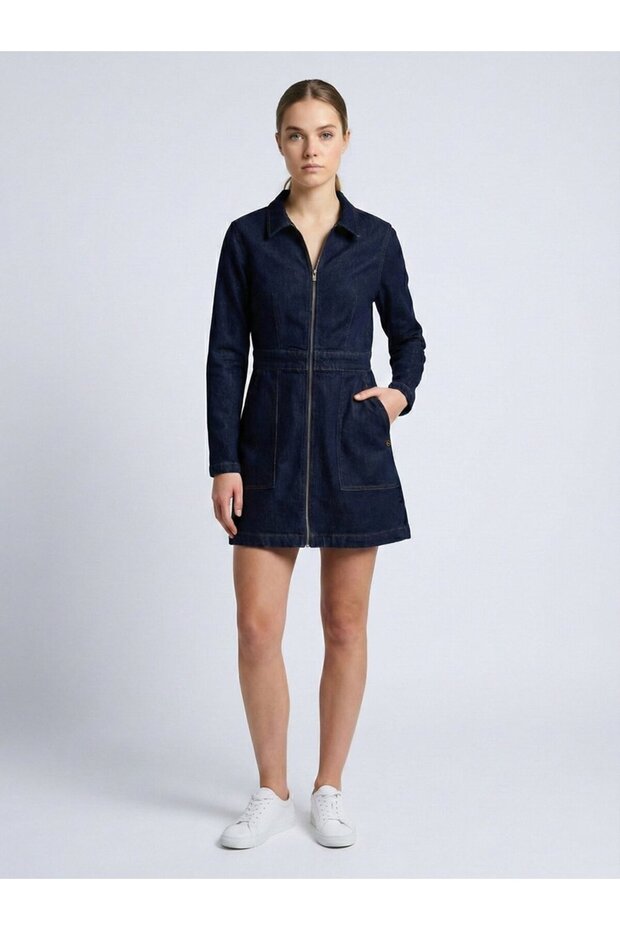 Sorya Mid Indigo Elbise - 2