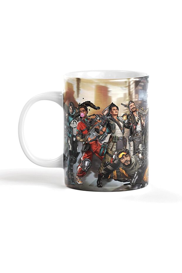كوب قهوة زجاجي بتصميم لعبة Apex Legends