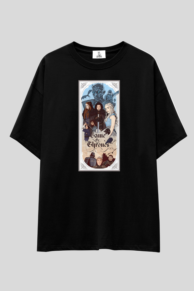 Game of Thrones T-Shirt | Unisex 100% Cotton Black & White Printed Custom Design Tee