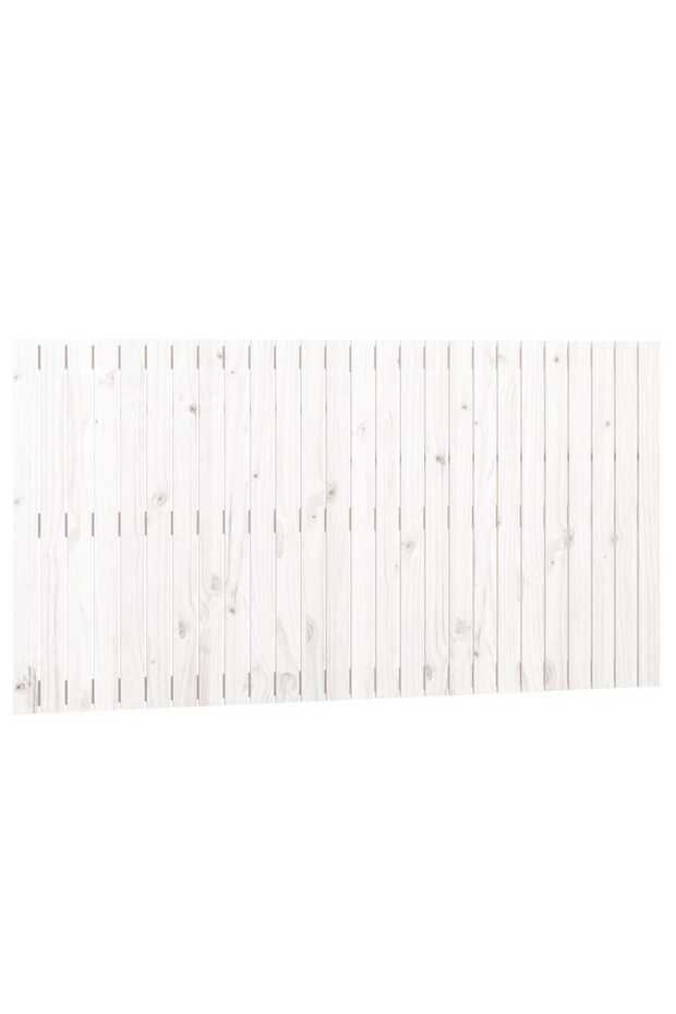 Wall-mounted headboard, white, 166x3x90 cm, solid pine wood - 2