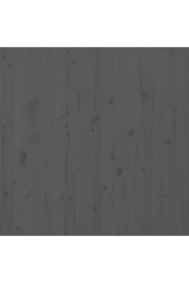 Wall-mounted headboard, gray, 166x3x91.5 cm, solid pine wood - 7