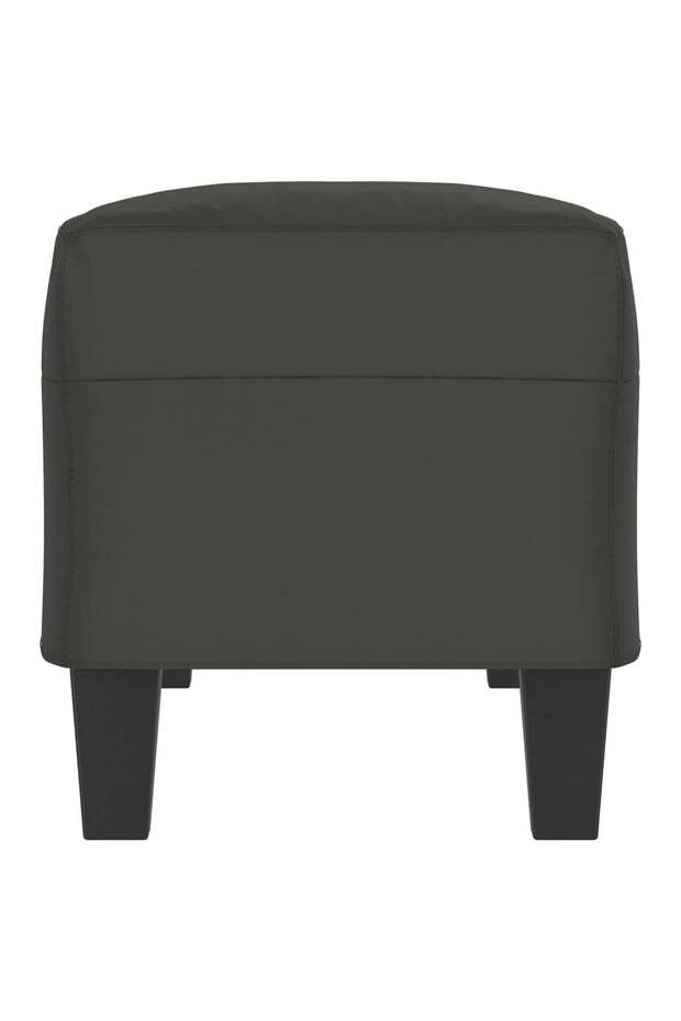 Bench, dark grey, 100x35x41 cm, microfiber - 4