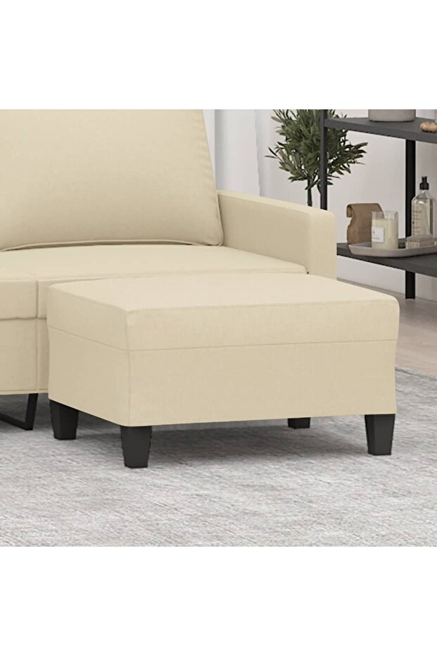 Taburet, crem, 70x55x41 cm, material textil - 1
