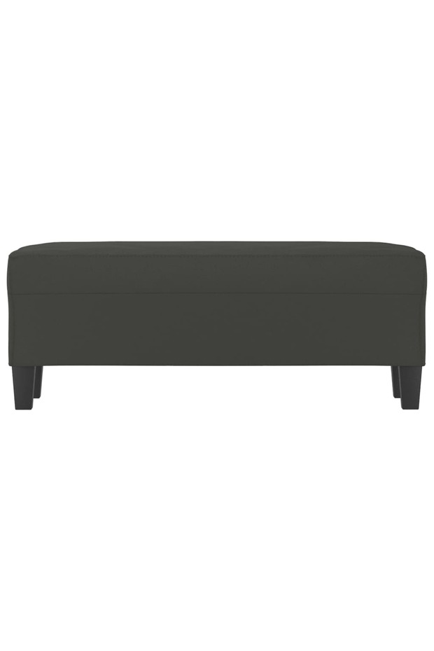 Bench, dark grey, 100x35x41 cm, microfiber - 3