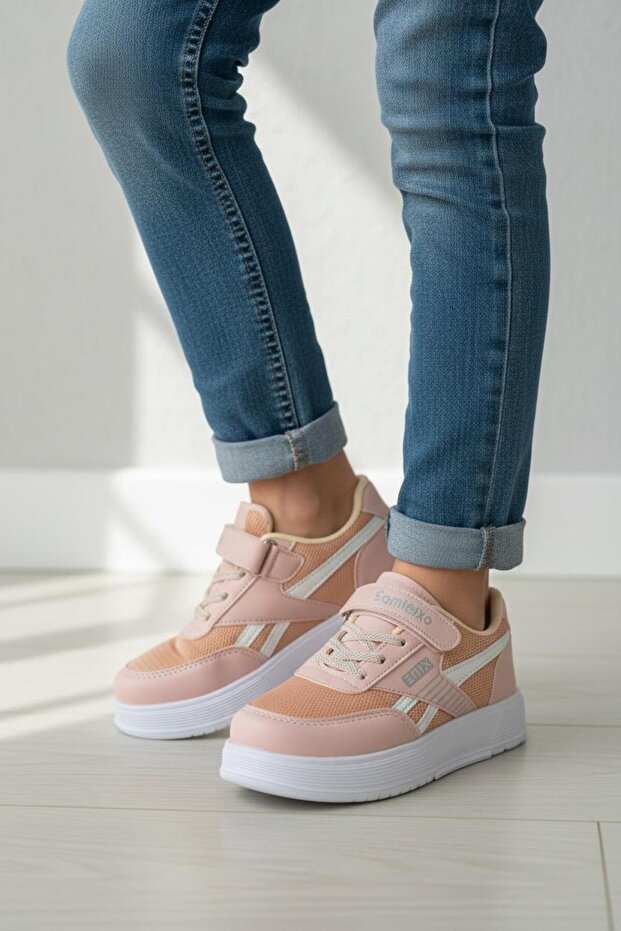 016 Orthopedic Girl's Powder Sneakers