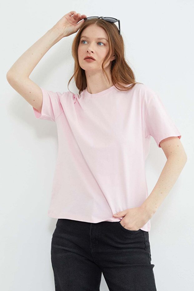 Μπλουζάκι Basic Crew Neck Oversize - 2