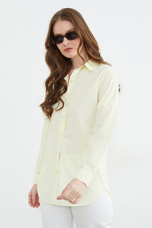 Basic Düğmeli Gömlek - 4