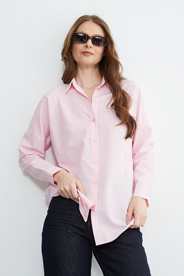 Basic Düğmeli Gömlek - 7