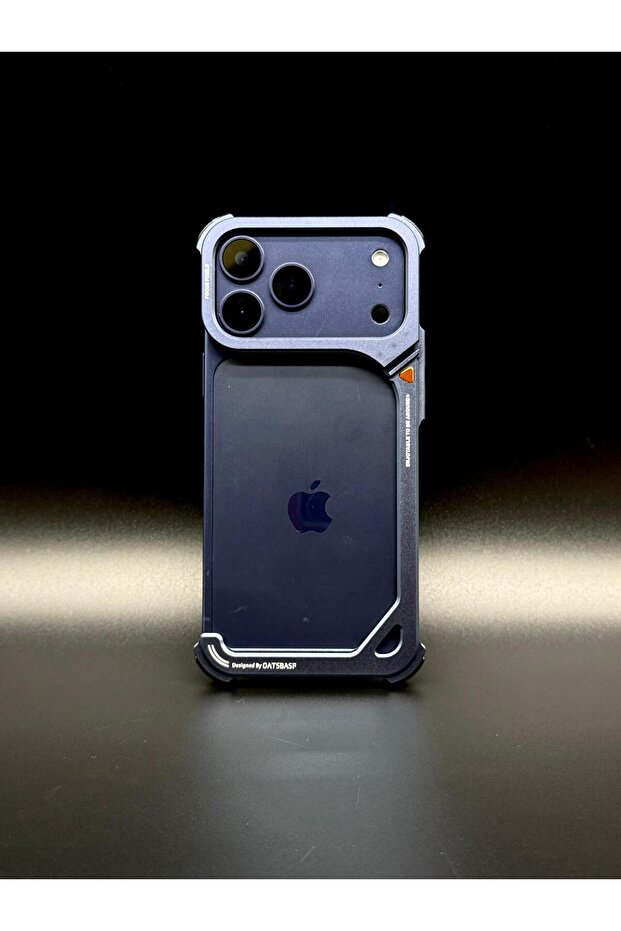 Minimalist Aluminum Bumper Case for iPhone 17 Pro Max | 360° Rotatable MagSafe Ring Kickstand