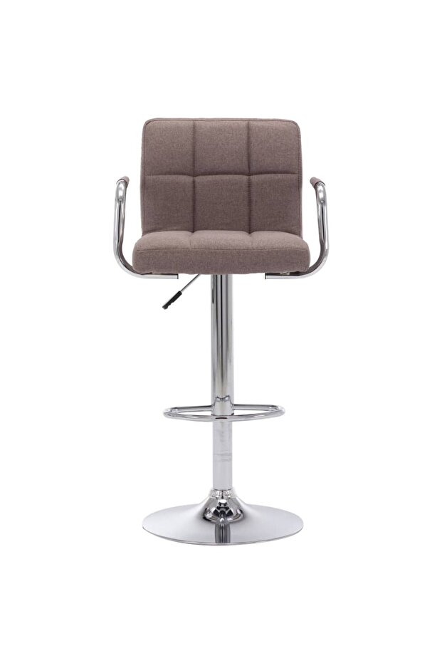 283418 Bar Stool Taupe Fabric - 2