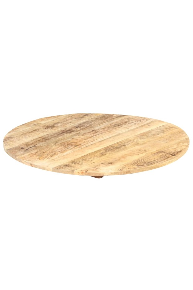 Table top, 40 cm, solid mango wood, round, 15-16 mm - 6