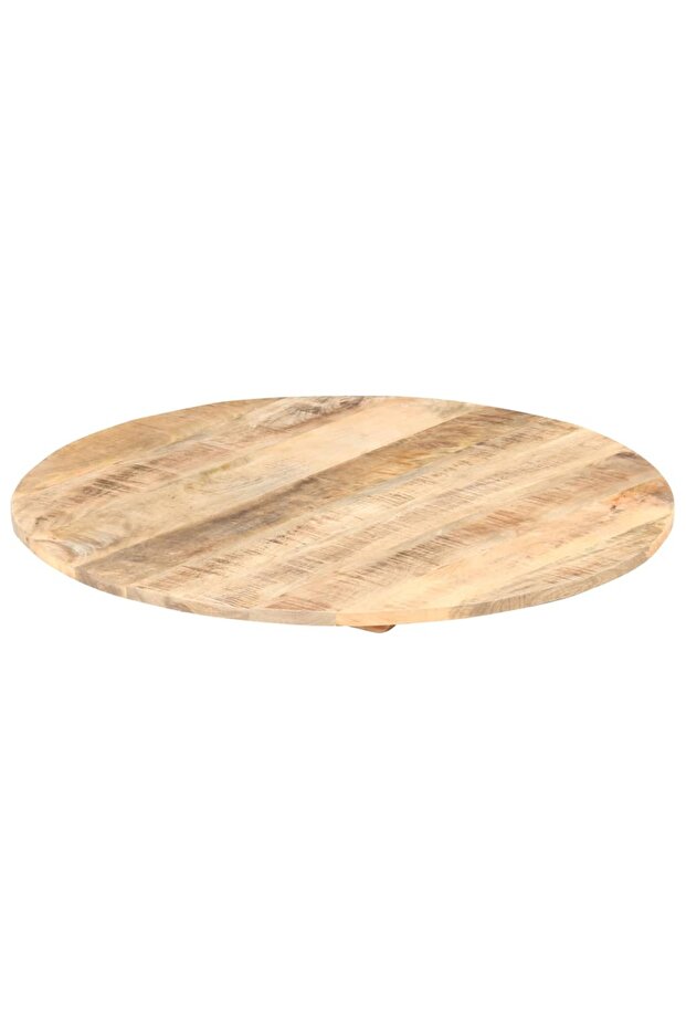 Table top, 70 cm, solid mango wood, round, 15-16 mm - 4