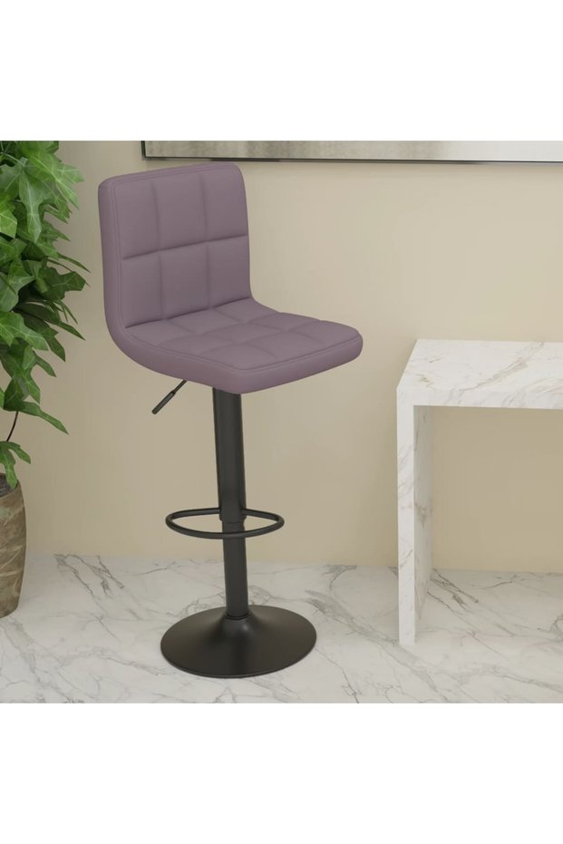 Bar stool, taupe grey, fabric