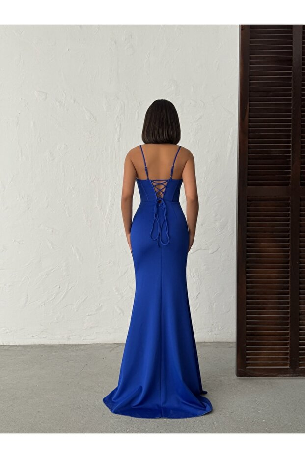 Rochie lunga eleganta tip corset - 2