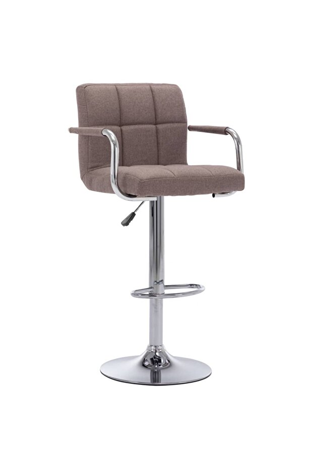283418 Bar Stool Taupe Fabric - 1