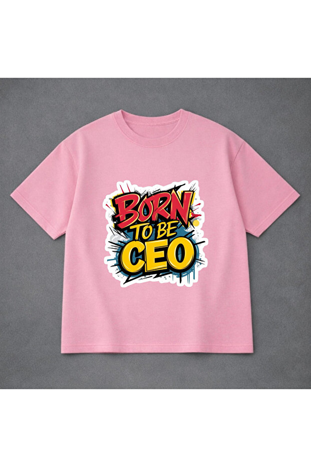 Unisex Oversized T-Shirt Born Ceo Printed 100% Cotton Tee Shirt Comfortable Fit