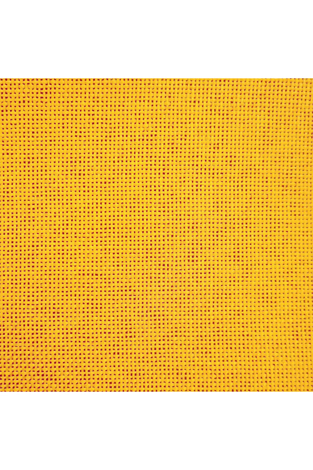 Scaun de podea pivotant, galben muștar, material textil - 7