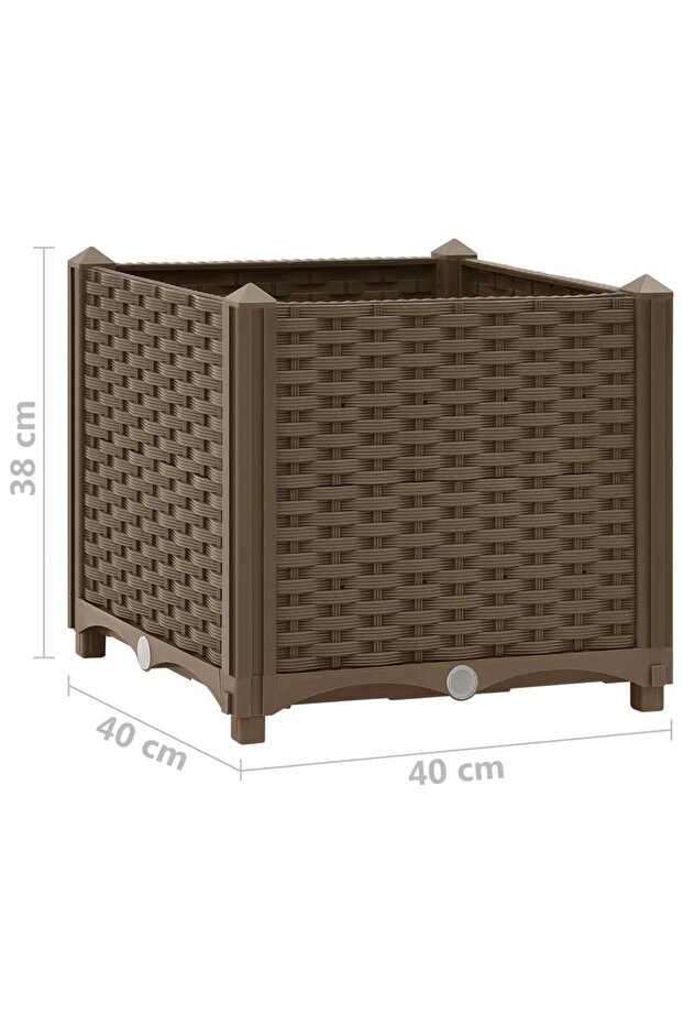 Raised bed, 40x40x38 cm, polypropylene - 6