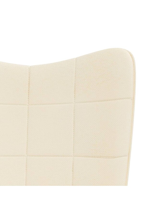 Scaun balansoar, crem, material textil - 5