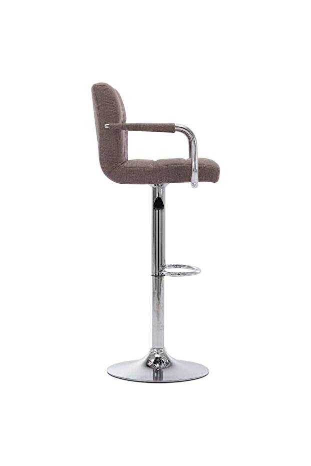 283418 Bar Stool Taupe Fabric - 3